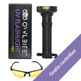 Ravlygte Pro™ + GRATIS Ravbrille™ - Kraftig UV-lygte fra danske OwlBite®