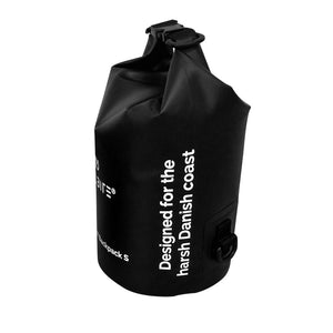 100% vandtæt taske Dry Bag Rygsæk™ fra danske Owlbite® på 5L (Liter), sort