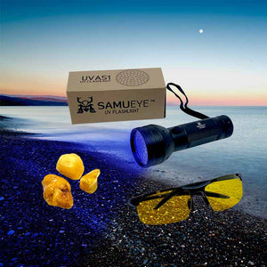 Ravlygter: 1 stk UVA51 fra danske SamuEye™ + 1 stk ravbriller