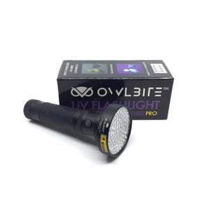 Ravlygte Pro™ + Ravbrille™ - Kraftig UV-lygte fra danske OwlBite®